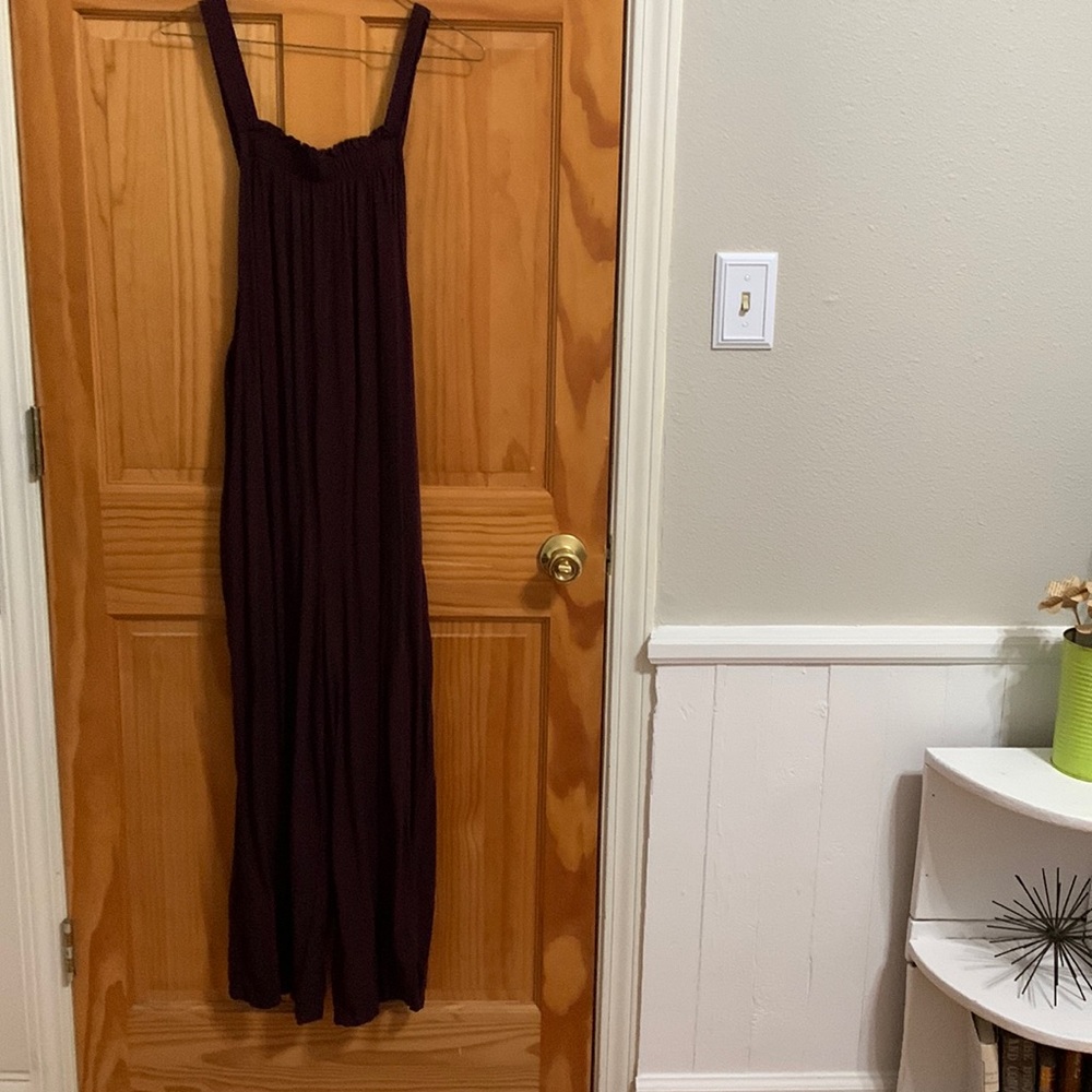 Romper (long pants). Plum color.Size Large. Excellent Condition!